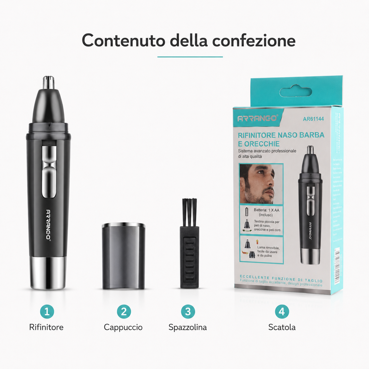 Rifinitore 4in1 Ricaricabile Uomo